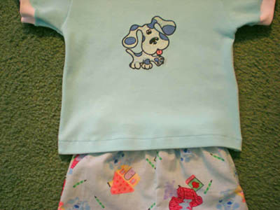 children kit with blues clues embroidery